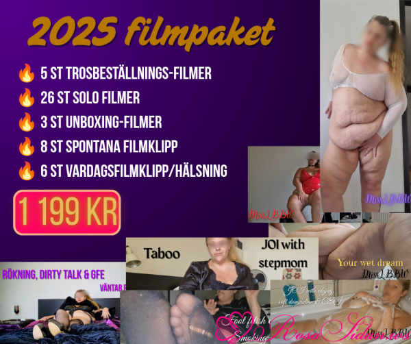 2025-filmpaket till riktigt bra pris (passa på – rea denna vecka)! ✨🔥 48 filmer, över sju timmars material! –